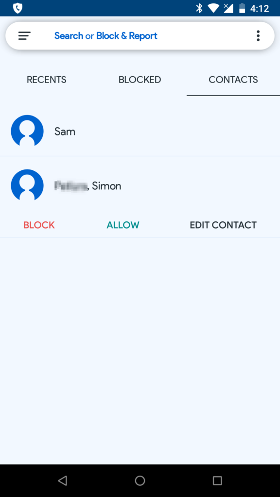 Call Control Home Android - Call Control